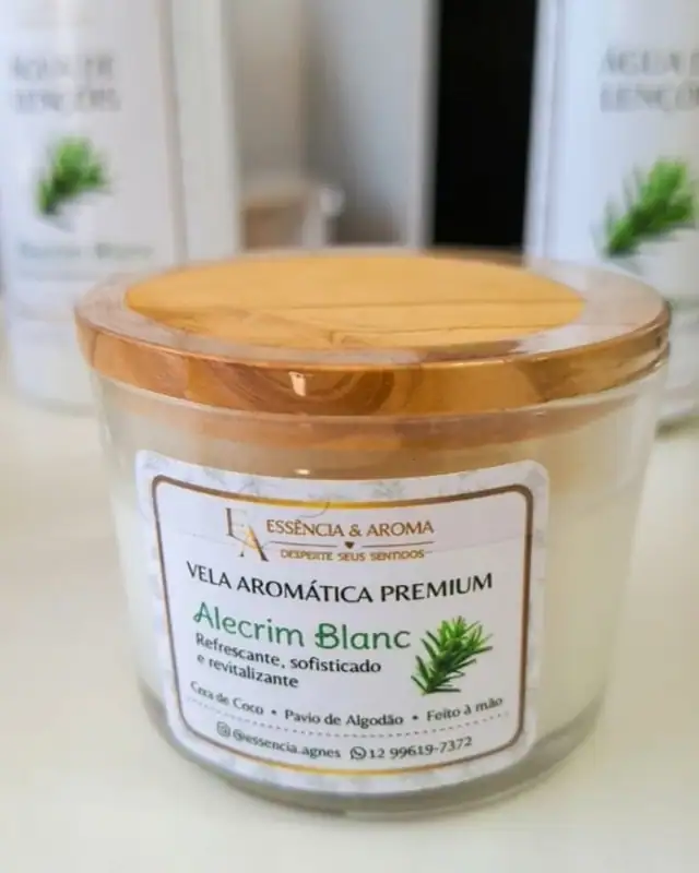Vela aromática premium, da Essência & Aroma